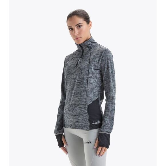 Diadora Black Polyester Women's Sweatshirt - Picture 1 of 6